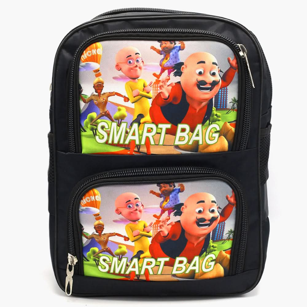 Character School Bag - Black, School Bags, Chase Value, Chase Value