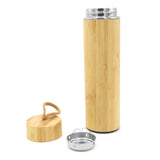 Double Wall Bamboo Glass Water Bottle - 550ml, Water Bottle, Chase Value, Chase Value