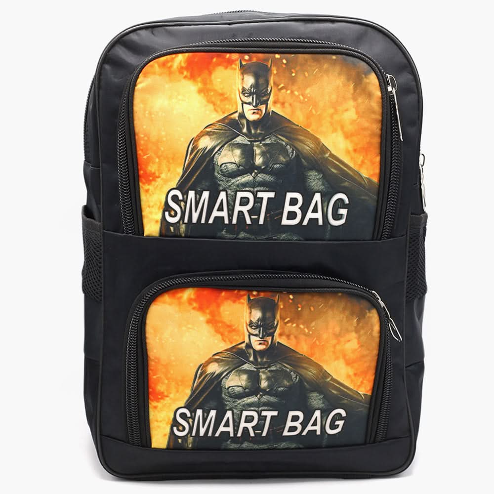 Character School Bag - Black, School Bags, Chase Value, Chase Value