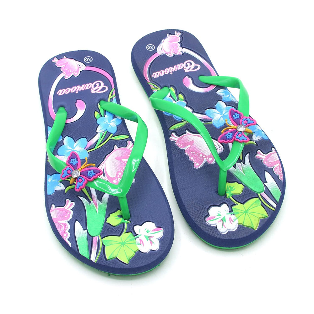 Women's Flip Flop Slipper - Green, Women Slippers, Chase Value, Chase Value