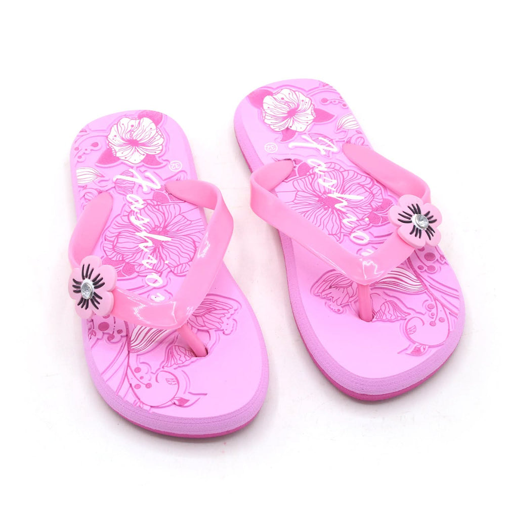 Girls Flip Flop Slipper - Pink, Girls Slippers, Chase Value, Chase Value