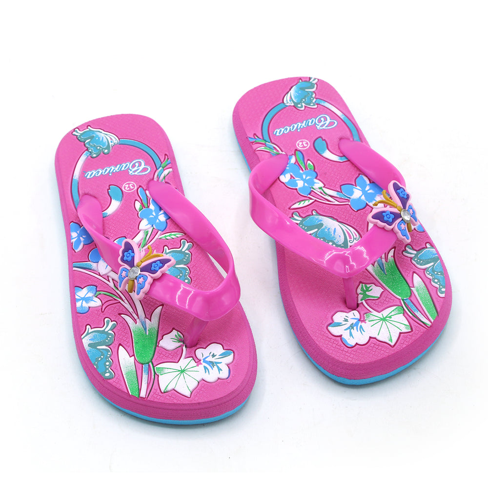 Girls Flip Flop Slipper - Pink, Girls Slippers, Chase Value, Chase Value
