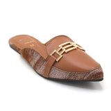 Women's Backless Pump - Mustard, Women Backless Pumps, Chase Value, Chase Value