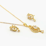 Women's Locket Set - Golden, Women Jewellery Set, Chase Value, Chase Value