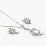 Women's Locket Set - Silver, Women Jewellery Set, Chase Value, Chase Value