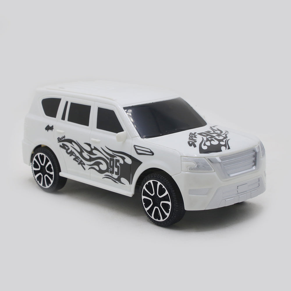 Friction Jeep Nissan - White, Die-Cast Model Car, Chase Value, Chase Value