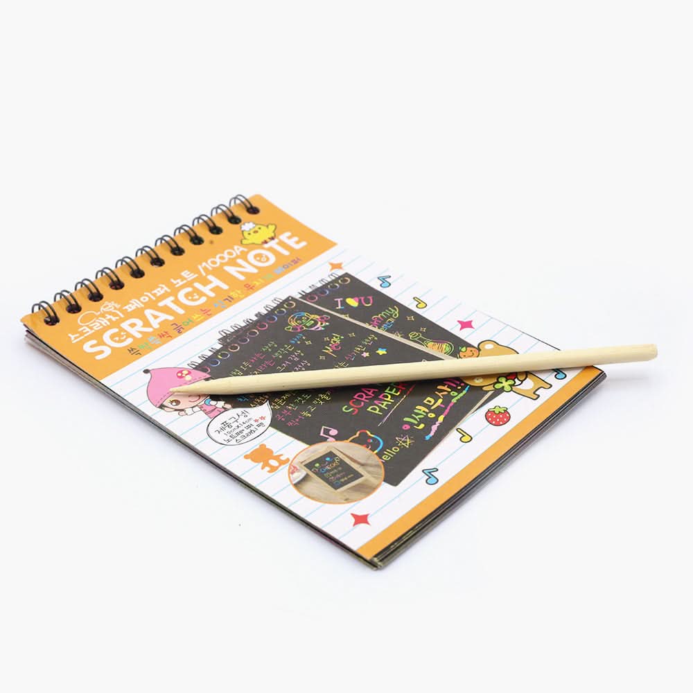 Scratch Book Small - Orange, Coloring Books, Chase Value, Chase Value