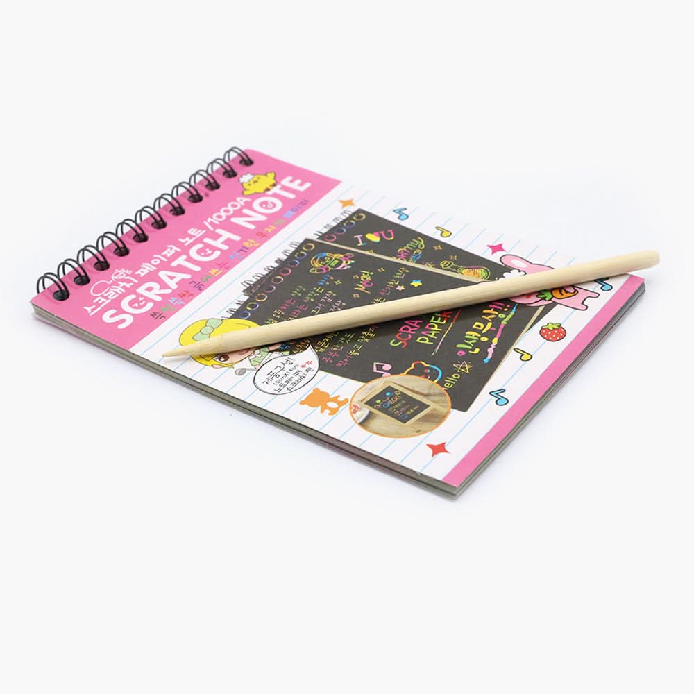 Scratch Book Small - Pink, Coloring Books, Chase Value, Chase Value