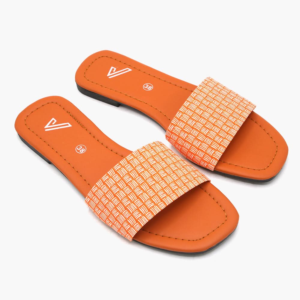 Women's Slipper - Orange, Women Slippers, Chase Value, Chase Value