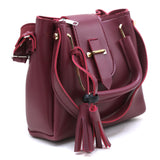Women's Shoulder Bag - Maroon, Women Bags, Chase Value, Chase Value