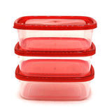 Crisper 3Pc Bowl Pack Small - Red, Storage Boxes, Chase Value, Chase Value