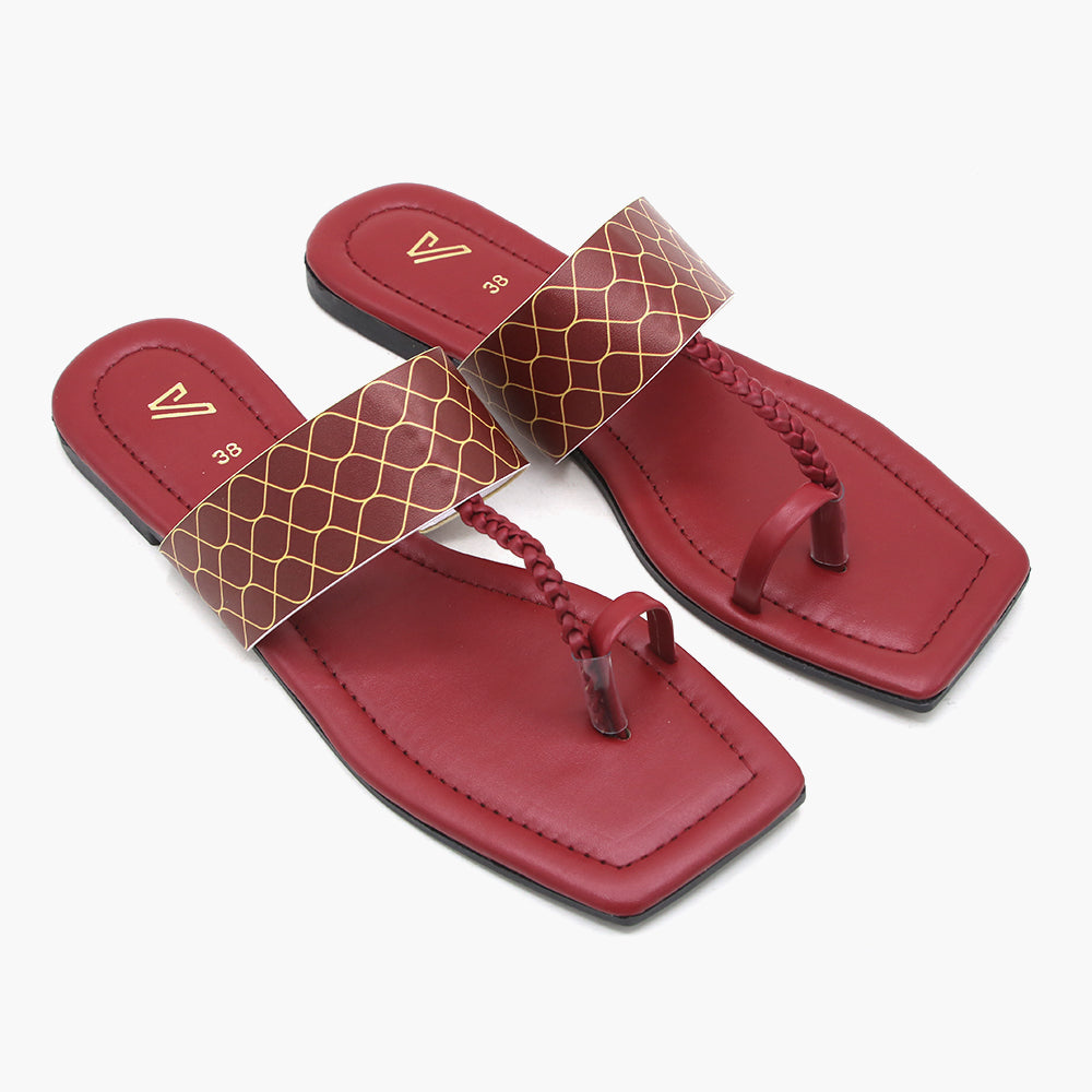 Women's Slipper - Maroon, Women Slippers, Chase Value, Chase Value