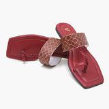 Women's Slipper - Maroon, Women Slippers, Chase Value, Chase Value