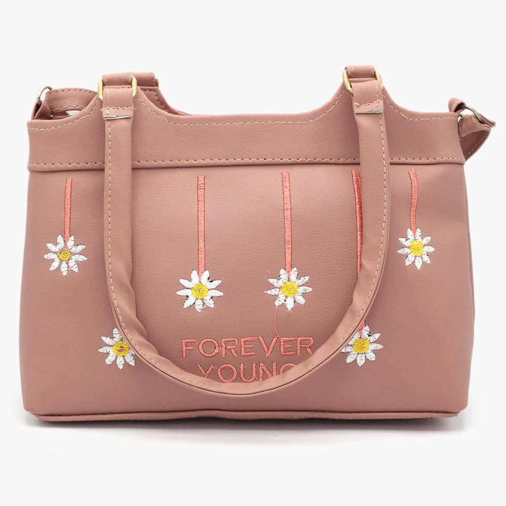 Women's Shoulder Bag - Tea Pink, Women Bags, Chase Value, Chase Value