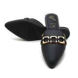 Valuable Women's Backless Pump - Black, Women Backless Pumps, Chase Value, Chase Value