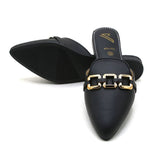 Valuable Women's Backless Pump - Black, Women Backless Pumps, Chase Value, Chase Value