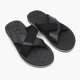 Men's Slipper - Black, Men's Slippers, Chase Value, Chase Value