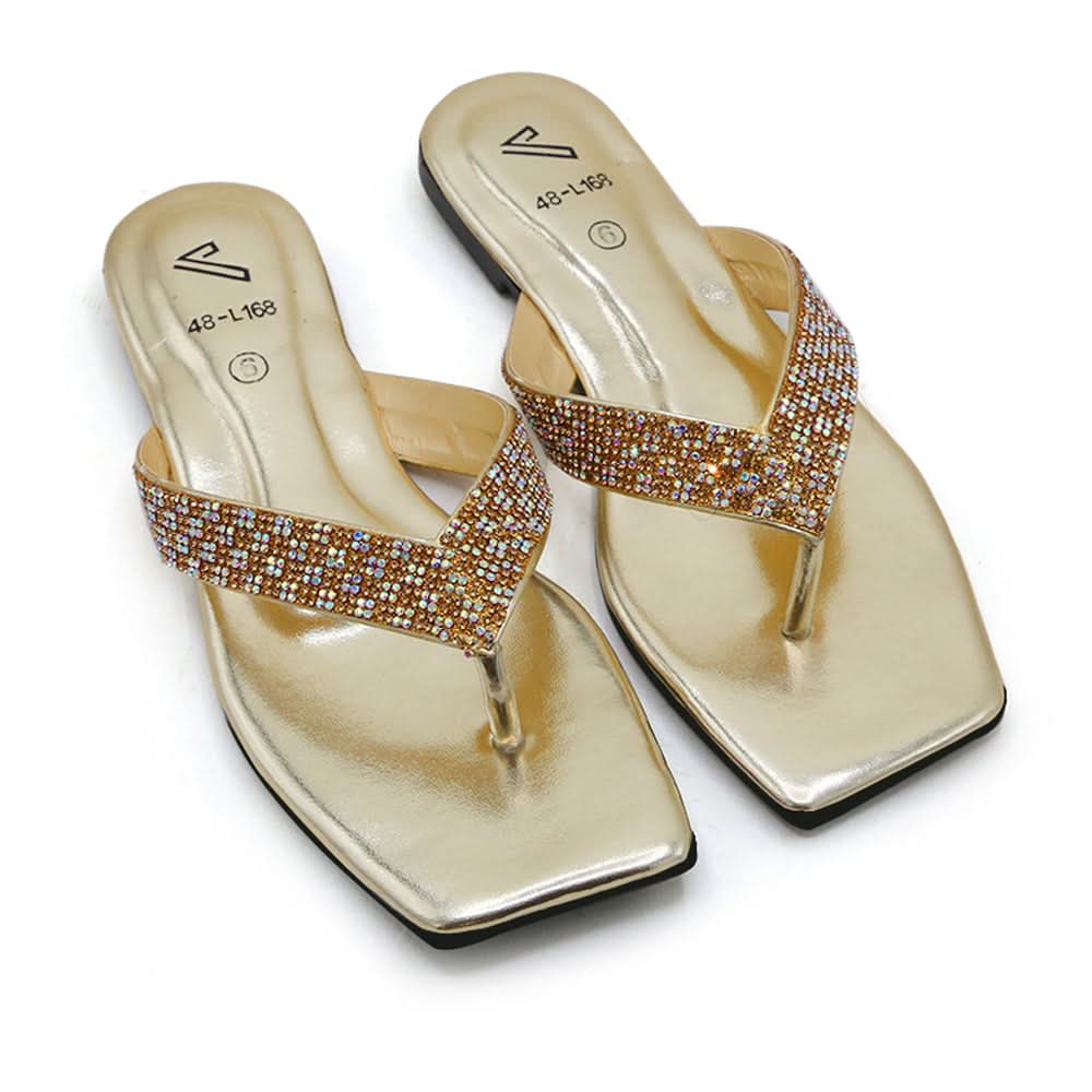 Women's Slipper - Golden, Women Slippers, Chase Value, Chase Value
