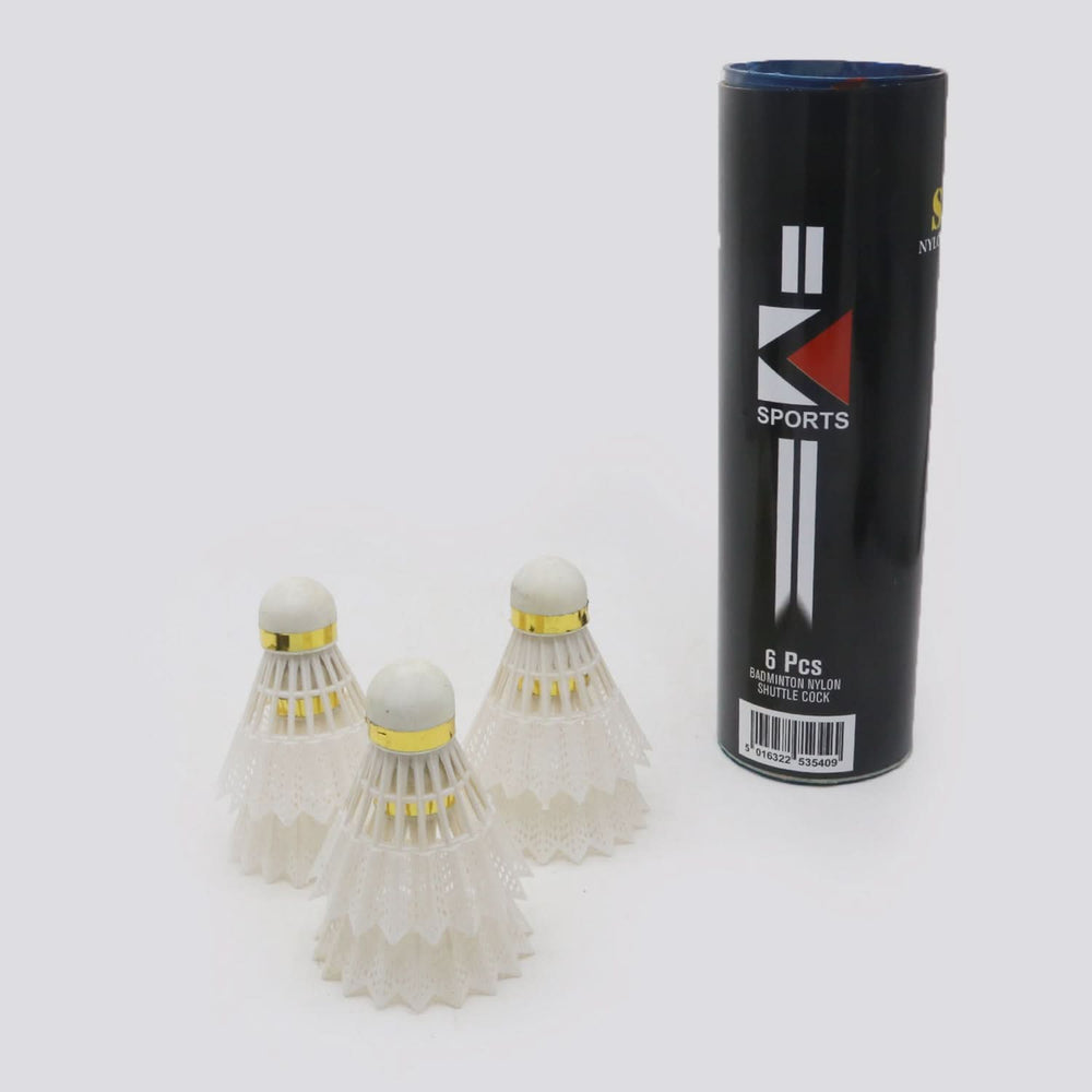 Badminton shuttle Speed plastic Box - 6in1 - White, Sports, Chase Value, Chase Value