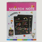 Scratch Book Medium - Pink, Coloring Books, Chase Value, Chase Value