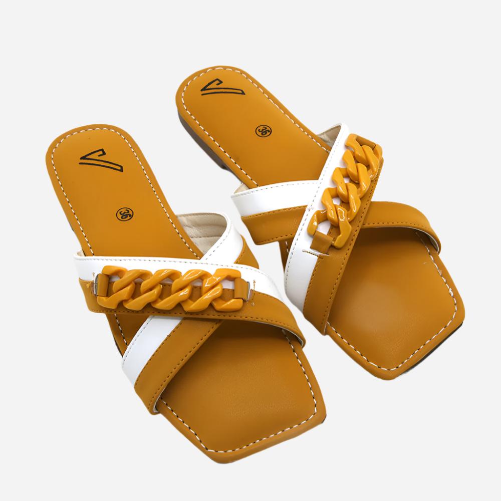 Women's Slipper - Yellow, Women Slippers, Chase Value, Chase Value