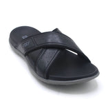 Mark Fairwale Open-Toe Slipper 21107 - Black, Men's Slippers, Chase Value, Chase Value