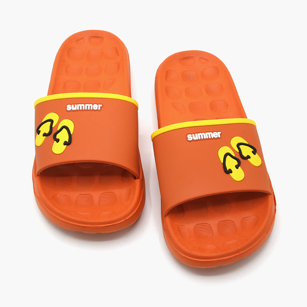 Women's Slider - Orange, Women Slippers, Chase Value, Chase Value