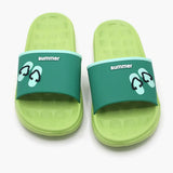 Women's Slider - Green, Women Slippers, Chase Value, Chase Value