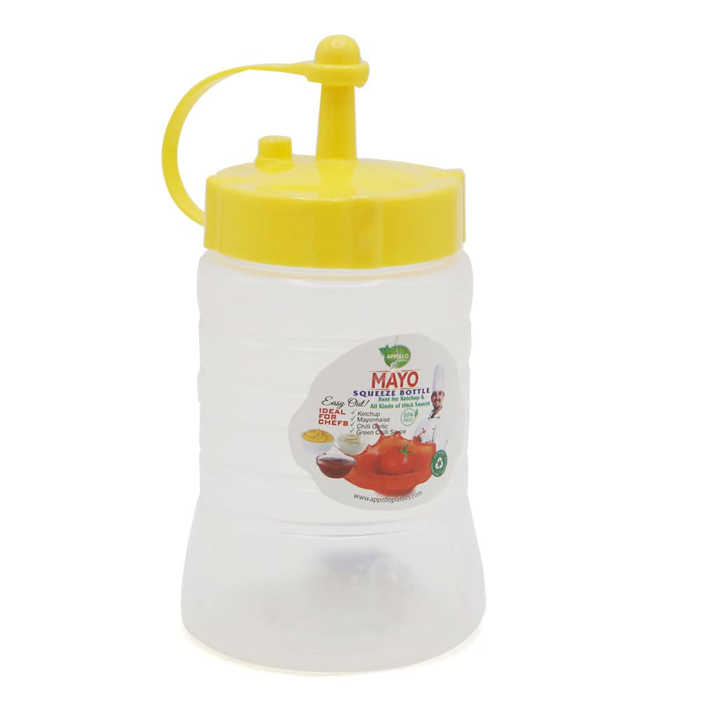 Mayo Bottle Small 500ml - Yellow, Tiffin Boxes & Bottles, Chase Value, Chase Value