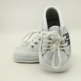 Newborn Boys Lace Shoes - White, Newborn Caps, Shoes & Socks, Chase Value, Chase Value