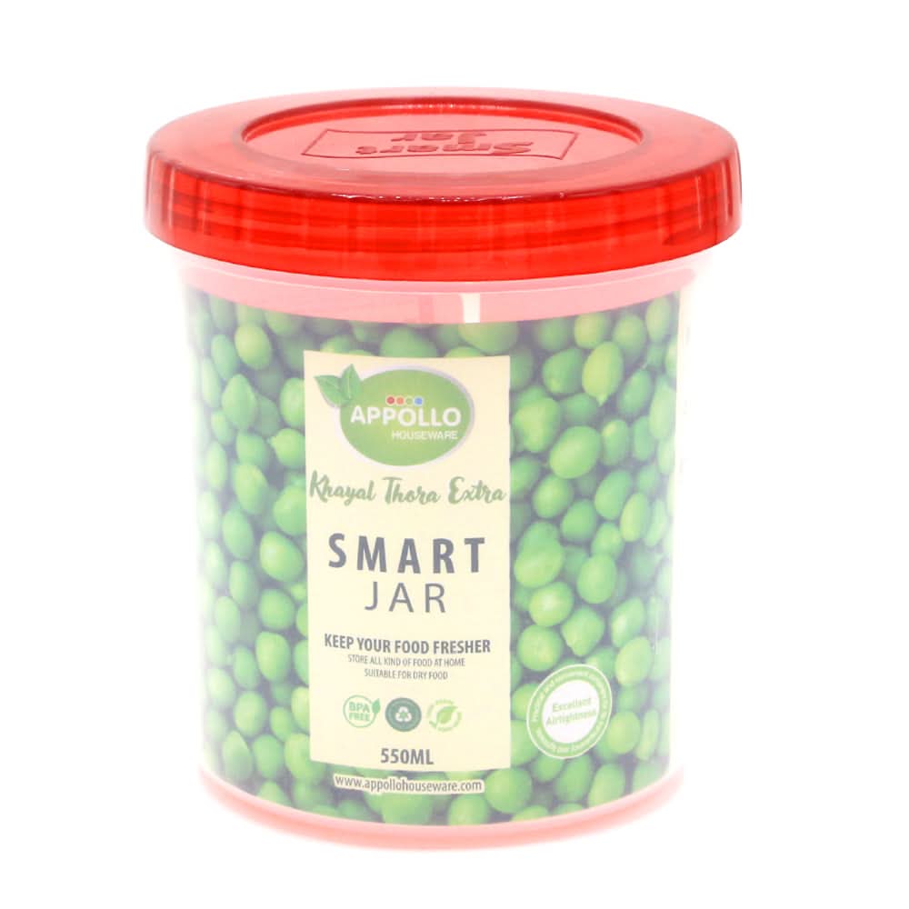 Smart Medium Jar 550ml - Red, Storage Boxes, Chase Value, Chase Value