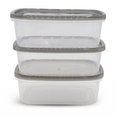 Crisper Medium Bowl Pack of 3 - Grey, Serving & Dining, Chase Value, Chase Value