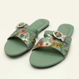 Women's Slipper - Green, Women Slippers, Chase Value, Chase Value