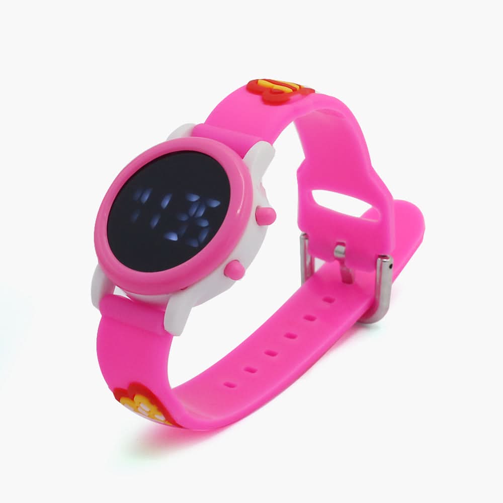 Kids LED Watch - Dark Pink, Boys Watches, Chase Value, Chase Value