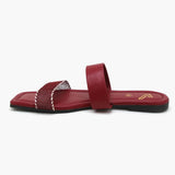 Women's Slipper - Maroon, Women Slippers, Chase Value, Chase Value