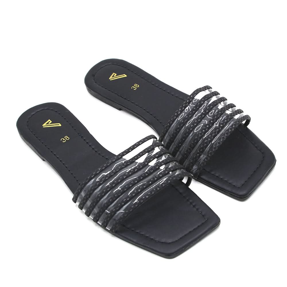 Women's Slipper - Black, Women Slippers, Chase Value, Chase Value