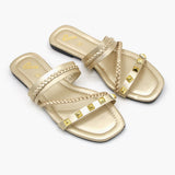 Women's Slipper - Golden, Women Slippers, Chase Value, Chase Value