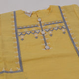 Girls Embroidered Shalwar Suit - Yellow, Girls Shalwar Kameez, Chase Value, Chase Value