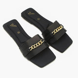 Women's Slipper - Black, Women Slippers, Chase Value, Chase Value