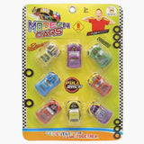 Moderen Cars Set Of 8 - Multi Color, Non-Remote Control, Chase Value, Chase Value