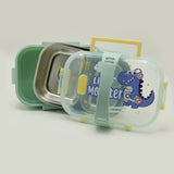 Stainless Steel Lunch Box - Cyan, Tiffin Boxes & Bottles, Chase Value, Chase Value