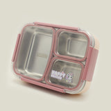 Stainless Steel Lunch Box - Peach, Tiffin Boxes & Bottles, Chase Value, Chase Value