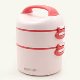 Double-Decker Lunch Container with Handle - Heat Insulated & Leak Resistant, Tiffin Boxes & Bottles, Chase Value, Chase Value