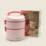 Double-Decker Lunch Container with Handle - Heat Insulated & Leak Resistant, Tiffin Boxes & Bottles, Chase Value, Chase Value