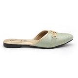 Valuable Women's Backless Pump - Green, Women Backless Pumps, Chase Value, Chase Value