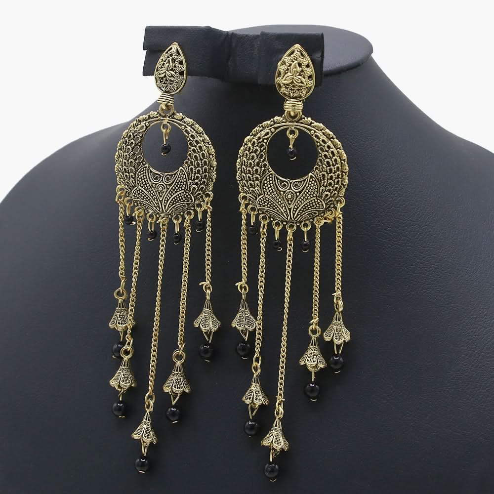 Ear Jhumki - Black, Women Earrings & Tops, Chase Value, Chase Value