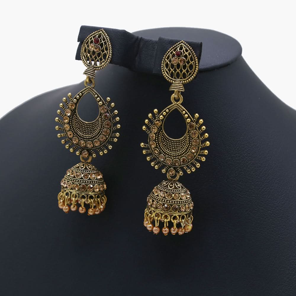 Ear Jhumki - Peach, Women Earrings & Tops, Chase Value, Chase Value
