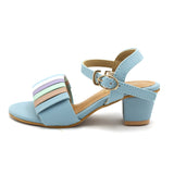 Girls Fancy Heel Sandal - Cyan, Girls Heels, Chase Value, Chase Value
