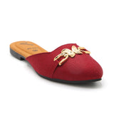 Valuable Women's Backless Pump - Maroon, Women Backless Pumps, Chase Value, Chase Value