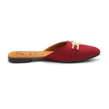 Valuable Women's Backless Pump - Maroon, Women Backless Pumps, Chase Value, Chase Value